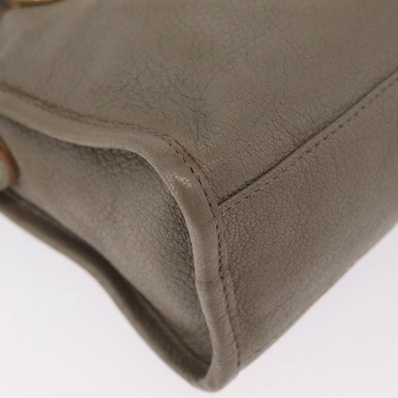 Balenciaga Classic Metal Edge Mini City Bag 2way Beige 390160 Auth BA15968M