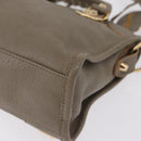 Balenciaga Classic Metal Edge Mini City Bag 2way Beige 390160 Auth BA15968M-20