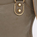 Balenciaga Classic Metal Edge Mini City Bag 2way Beige 390160 Auth BA15968M-4