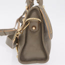 Balenciaga Classic Metal Edge Mini City Bag 2way Beige 390160 Auth BA15968M-5