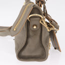 Balenciaga Classic Metal Edge Mini City Bag 2way Beige 390160 Auth BA15968M-6