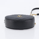 Saint Laurent Chain Viel Shoulder Bag Leather Black Gold Auth BA15972SAM-11