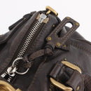 Chloe Paddington Hand Bag Leather Brown Gold Silver Auth BA15973V-17