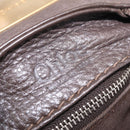 Chloe Paddington Hand Bag Leather Brown Gold Silver Auth BA15973V-21