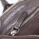 Chloe Paddington Hand Bag Leather Brown Gold Silver Auth BA15973V-24
