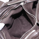 Chloe Paddington Hand Bag Leather Brown Gold Silver Auth BA15973V-25