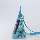 LOUIS VUITTON Monogram sandwich box Hand Bag Blue M82029 LV Auth BA15974SAM-4
