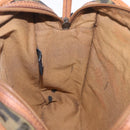 FENDI Zucca Canvas Shoulder Bag Black Brown 7VA152 Auth BA15976A-21