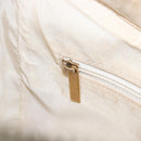 CHANEL Shoulder Bag Caviar Skin White Gold CC Auth BA15977M-24
