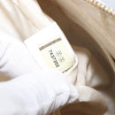 CHANEL Shoulder Bag Caviar Skin White Gold CC Auth BA15977M-12