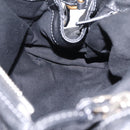 Chloe Paddington Hand Bag Leather Black Gold Silver Auth BA15978M-24