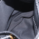 Chloe Paddington Hand Bag Leather Black Gold Silver Auth BA15978M-27