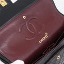 CHANEL Matelasse25 Chain Shoulder Bag Lamb Skin Black Gold CC Auth BA15979V-21