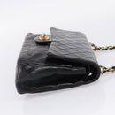 CHANEL Matelasse25 Chain Shoulder Bag Lamb Skin Black Gold CC Auth BA15979V-4