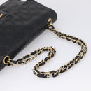 CHANEL Matelasse25 Chain Shoulder Bag Lamb Skin Black Gold CC Auth BA15979V-7