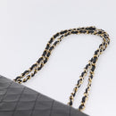 CHANEL Matelasse25 Chain Shoulder Bag Lamb Skin Black Gold CC Auth BA15979V-8