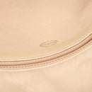 CHANEL Matelasse Chain Shoulder Bag Satin Beige Gold CC Auth BA1598-15