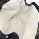 GUCCI GG Canvas Sukey Hand Bag Black Gold 211944 Auth BA15982V-17