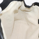 GUCCI GG Canvas Sukey Hand Bag Black Gold 211944 Auth BA15982V-18