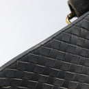 Bottega Veneta INTRECCIATO Tote Bag Leather Gray Gold 189632 Auth BA15983A-15