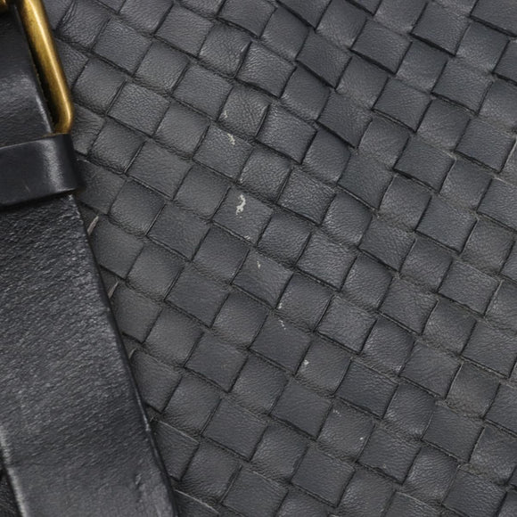 Bottega Veneta INTRECCIATO Tote Bag Leather Gray Gold 189632 Auth BA15983A