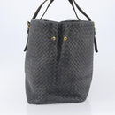 Bottega Veneta INTRECCIATO Tote Bag Leather Gray Gold 189632 Auth BA15983A-4