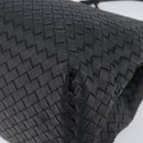 Bottega Veneta INTRECCIATO Chain Tote Bag Leather Black Auth BA15984M-12