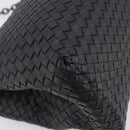 Bottega Veneta INTRECCIATO Chain Tote Bag Leather Black Auth BA15984M-13