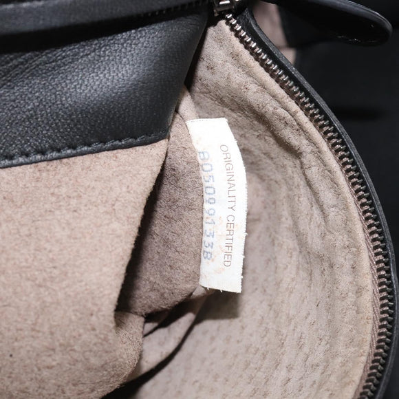 Bottega Veneta INTRECCIATO Chain Tote Bag Leather Black Auth BA15984M