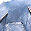 CELINE Luggage Micro Shopper Hand Bag Leather Navy Gold Auth BA15985V-21