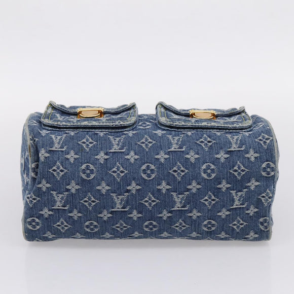 LOUIS VUITTON Monogram Denim Neo Speedy Hand Bag Blue M95019 LV Auth BA15988V