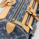 LOUIS VUITTON Monogram Denim Neo Speedy Hand Bag Blue M95019 LV Auth BA15988V-20