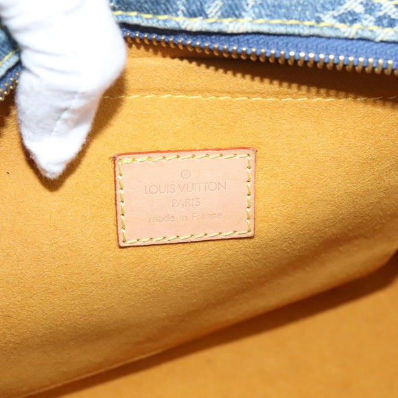 LOUIS VUITTON Monogram Denim Neo Speedy Hand Bag Blue M95019 LV Auth BA15988V