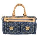 LOUIS VUITTON Monogram Denim Neo Speedy Hand Bag Blue M95019 LV Auth BA15988V-13