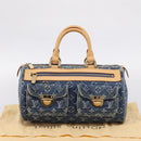 LOUIS VUITTON Monogram Denim Neo Speedy Hand Bag Blue M95019 LV Auth BA15988V-12