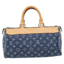 LOUIS VUITTON Monogram Denim Neo Speedy Hand Bag Blue M95019 LV Auth BA15988V-2