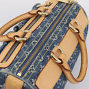 LOUIS VUITTON Monogram Denim Neo Speedy Hand Bag Blue M95019 LV Auth BA15988V-6