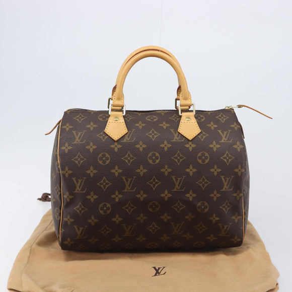 LOUIS VUITTON Monogram Speedy 30 Hand Bag M41526 LV Auth BA15990V