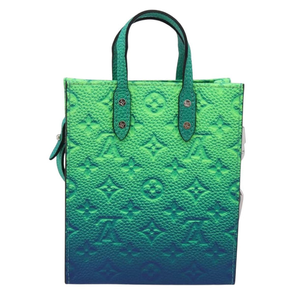 LOUIS VUITTON Taurillon Illusion Sac Plat XS Bag M81221 LV Auth BA15991SM