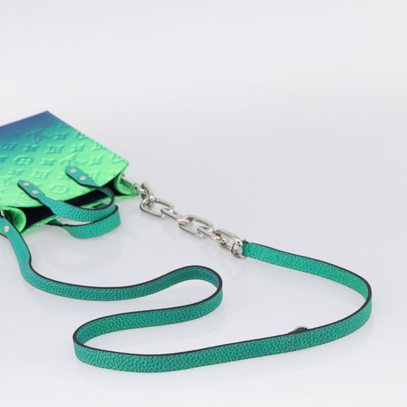 LOUIS VUITTON Taurillon Illusion Sac Plat XS Bag M81221 LV Auth BA15991SM