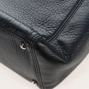 CHANEL Executive Tote Bag Leather 2way Black Silver CC Auth BA15992SAM-13