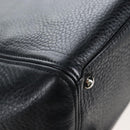 CHANEL Executive Tote Bag Leather 2way Black Silver CC Auth BA15992SAM-14