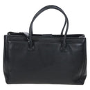CHANEL Executive Tote Bag Leather 2way Black Silver CC Auth BA15992SAM-3