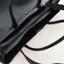 CHANEL Executive Tote Bag Leather 2way Black Silver CC Auth BA15992SAM-6
