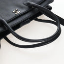 CHANEL Executive Tote Bag Leather 2way Black Silver CC Auth BA15992SAM-7