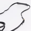 PRADA Hand Bag Leather 2way Black Gold Auth BA15993SAM-10