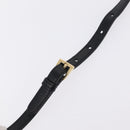 PRADA Hand Bag Leather 2way Black Gold Auth BA15993SAM-12