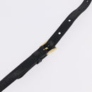 PRADA Hand Bag Leather 2way Black Gold Auth BA15993SAM-14