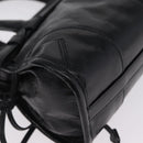 PRADA Hand Bag Leather 2way Black Gold Auth BA15993SAM-19