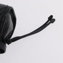 PRADA Hand Bag Leather 2way Black Gold Auth BA15993SAM-22